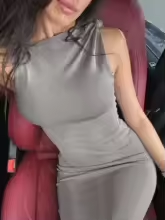 Vestido Largo de Gala Elegante Ajustado con Detalle Drapeado